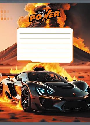 Тетрадь ученическая "супер сила" 012-510041c-2 в косую линию, 12 листов