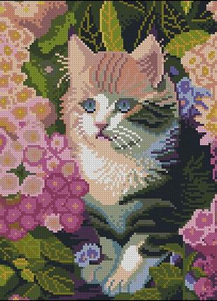 Алмазная мозаика без подрамника "муркотик" zav3040-38, 30х40 см