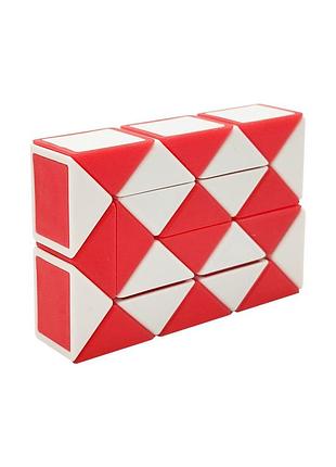 Игра-головоломка "змейка рубика" 192(red), красный