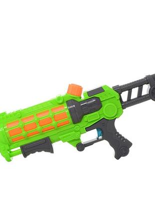 Уцінка!!! водяний бластер bambi m 5873(green)-uc помпа, розмір великий, 42 см
