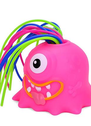 Дитяча іграшка-антистрес "монстрик" fg231109065q(pink) звук та світло, 5 см