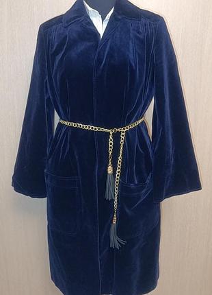 Бархатное пальто. бархат на хлопке