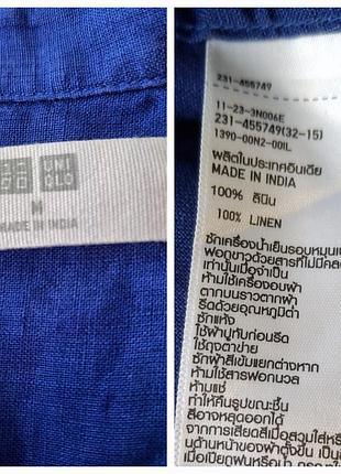 Сорочка/100%лен/uniqlo 6