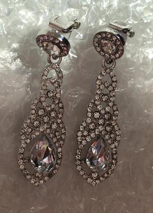 Кліпси (без проколювання) сережки сережки метал пр-во корея