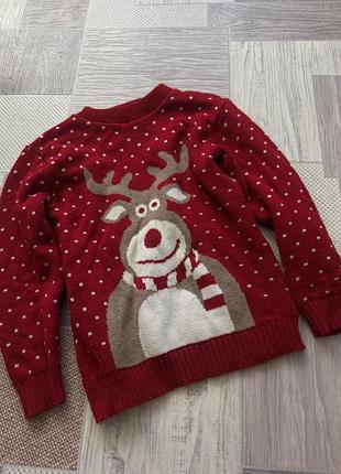 Новогодний свитер гольф