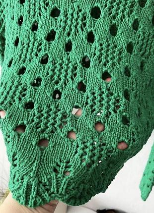 Ажурний вязаний джемпер h&m 7