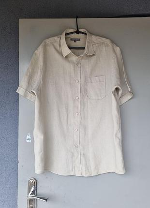 Лляна чоловіча сорочка шведка boston crew