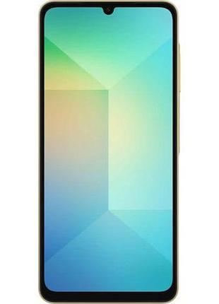 Смартфон samsung galaxy a06 4/128 gb gold 2 sim 6.7" type-c 5000 mah 3
