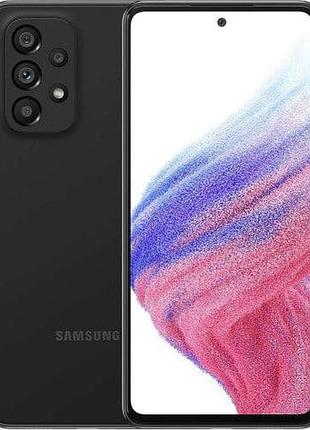 Смартфон samsung galaxy a53 6/128gb black 2 sim 6.5" 6/128gb exynos 1280 nfc 64 мп 4к 5000 мач