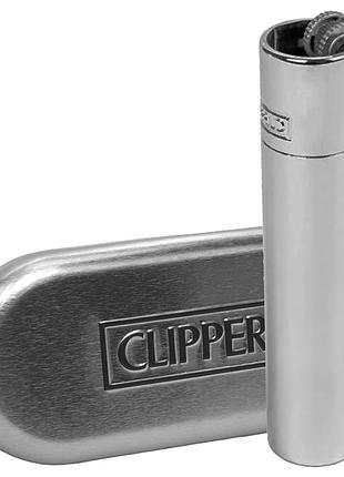 Металічна запальничка clipper metal chrome