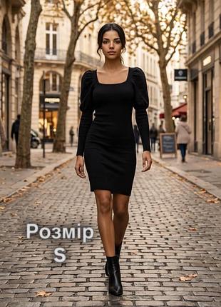Сукня вʼязня , чорна, розмір s