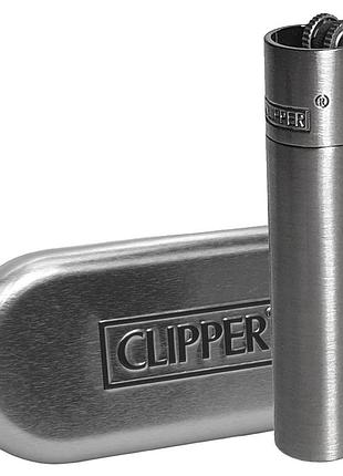 Металічна запальничка clipper metal silver