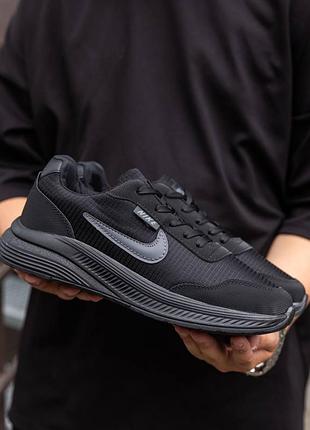 Мужские кроссовки nike racer total black акция
