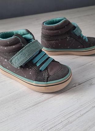 Кеди кросівки кларкс clarks на хлопчика весняні на весну р.20 замша текстиль