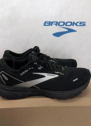 Кросівки brooks ghost 14 gtx black 42,5/27,5 оригінал  стан гарний gore-tex