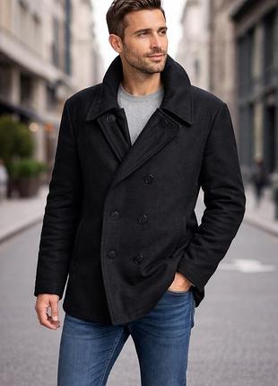 🧥 чоловіче вовняне пальто emp, розмір l (наш 50-52)!