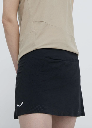 Юбка-шорты спортивные salewa pedroc 2 dst w skort black out | размер 46/40 l