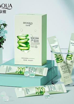 010105 нічна маска для обличчя bioaqua aloe vera з екстрактом алое набір 4 мл