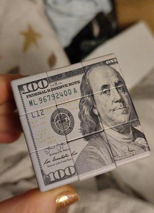 Игрушка кубик рубик 100 баксы доллары деньги валюта