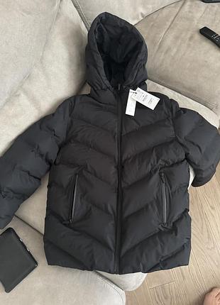 Нова дитяча куртка zara чорного кольору.  роз.10-12 років