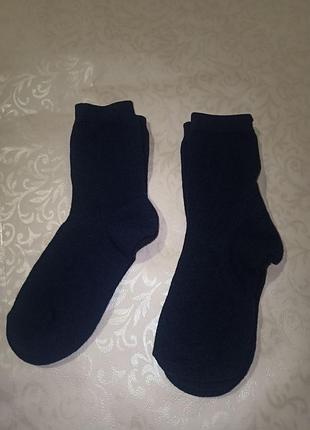 Набор 2 пары детские носки 16-17 см стопы синие. детские носки. 5091