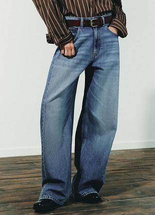 Вільні джинси oversized від zara, 44р, оригінал