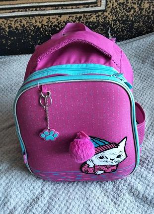 Рюкзак школьный ортопедический каркасный для девочки