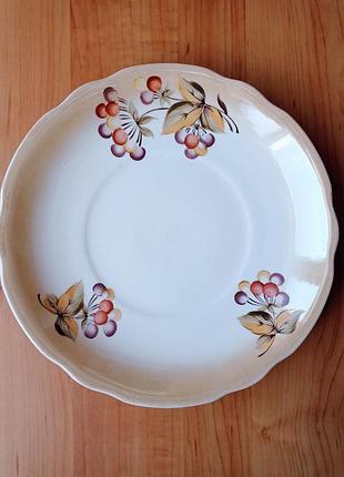 Блюдо,  тарілка сервірувальна, коростенський фарфоровий завод