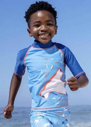 Сонцезахисний ☀️ купальний пляжний костюм 🏖️ футболка плавки шорти 6 років, 116 см