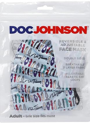 Двусторонняя маска doc johnson dj reversible and adjustable face mask 4