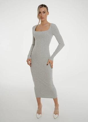 Новенька котонова сукня з квадратним вирізом від shein