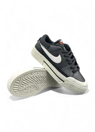 Nike court legacy lift black white