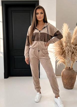 Костюм жіночий турецький велюр спорт