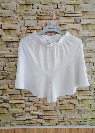 Шорты юбка лето размер xs высокая посадка в наличии цвет горчица и белый