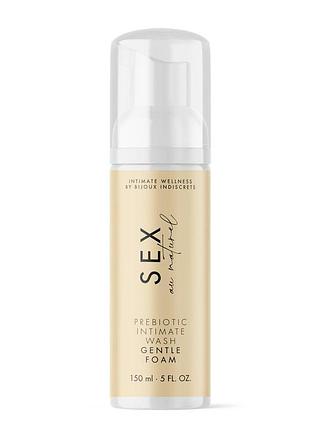 Піна для інтимної гігієни bijoux indiscrets sex au naturel prebiotic intimate wash gentle foam 150 мл