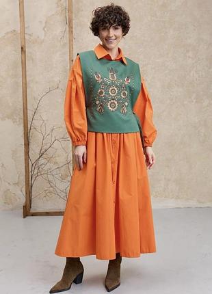 Манішка жіноча вишита українська, жилетка жіноча з вишивкою