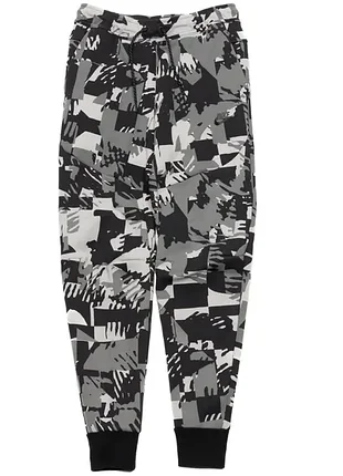 Оригинал!брюки nike mens tech fleece camo grey black joggers (dm6472-077)