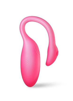 Смарт-виброяйцо magic motion flamingo max pink 2 в 1: виброяйцо и тренажер кегеля, 10 режимов