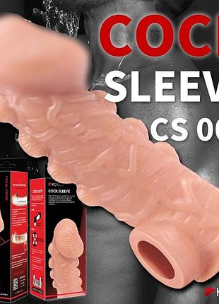 Насадка на член kokos cock sleeve cs 008 l