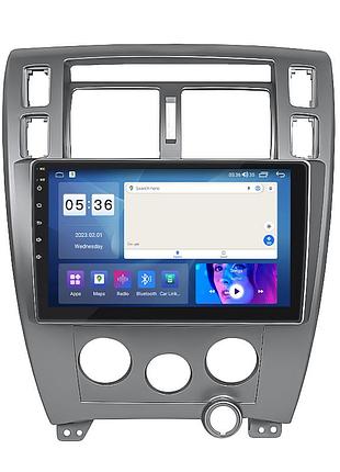Штатна магнітола lesko для hyundai tucson i 2004-2010 екран 10" 2/32gb carplay 4g wi-fi gps prime