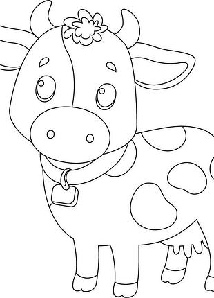 Роспись по холсту "веселая коровка" 15105-ac 25х30 см