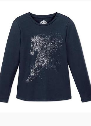 Качественный удобный детский хлопковый лонгслив от tcm tchibo (чибо), нитевичка, на 14-16 лет