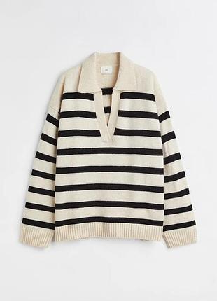 Светр поло в смужку h&m