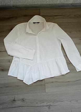 Белая блузка zara