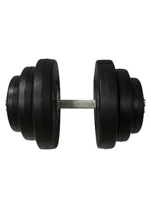 Гантель складальна композитна в пластиковій оболонці rock pro-r 19,5 кг ne-pl-r-019