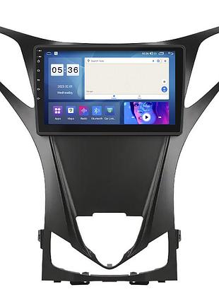 Штатна магнітола lesko для hyundai grandeur v 2011-2016 екран 9" 4/64gb carplay 4g wi-fi gps prime