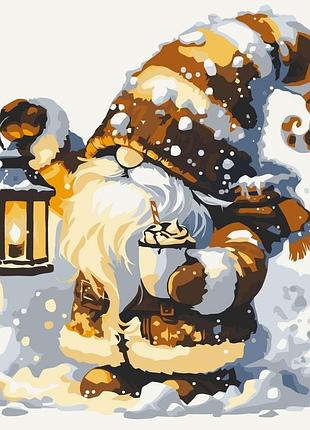 Картина по номерам "зимний гномик" 15127-ac 40х40 см