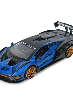 Дитяча інерційна машинка ap-2036(blue) двері відчиняються, світло та звук, 1:24, 23 см