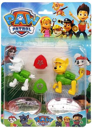 Набор героев щенячий патруль "гонщик и зума" 62070b(green) фигурки с аксессуарами