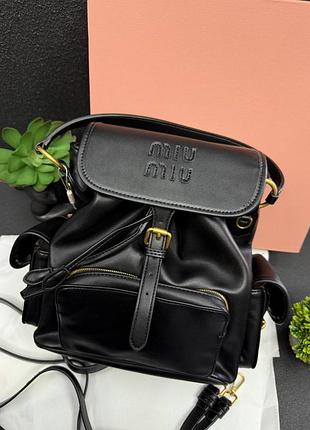 Стильний шкіряний рюкзак (lux 1:1), шкіра та замша, повний комплект